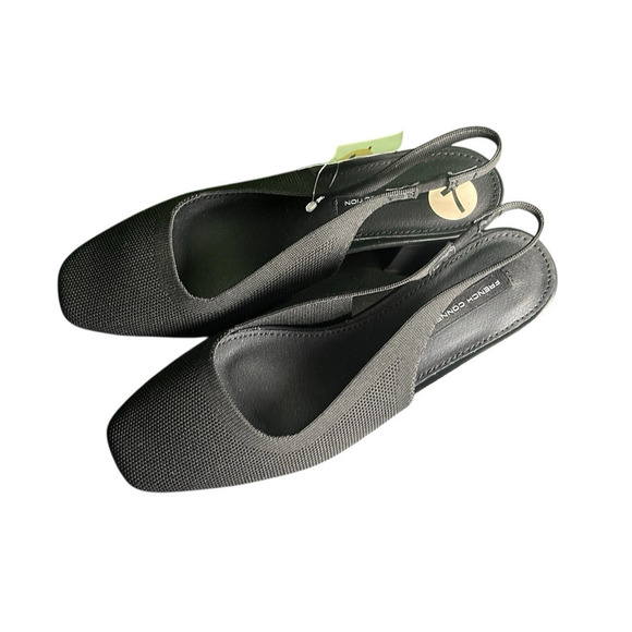 French Connection Ghana Slingback Heels Women Size 7 Stretch Square Toe NWT - Picture 7 of 8